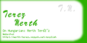 terez merth business card